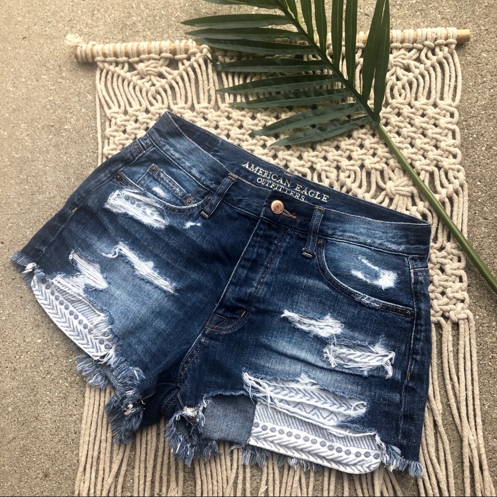 American Eagle Hi-Rise Festival Jean Shorts